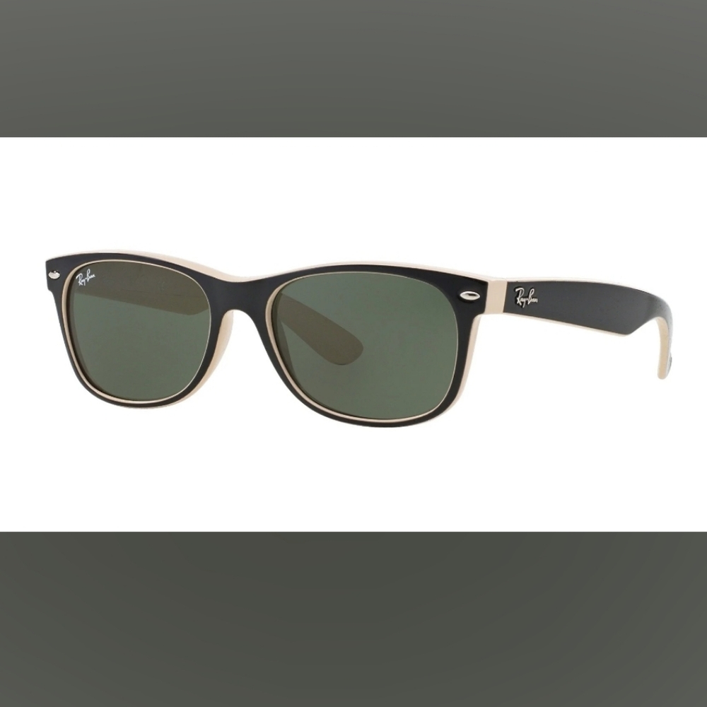 Authentic RAY-BAN WAYFARER. Cream and Black